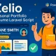 اسکریپت Laravel Zelio پرتفولیوی حرفه‌ای برای رزومه آنلاین و شخصی‌سازی شده