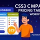 افزونه CSS3 Compare Pricing Tables برای وردپرس – جدول قیمت‌گذاری حرفه‌ای و واکنش‌گرا