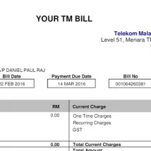 دانلود قبض اینترنت TIME مالزی – فایل PDF رسمی برای وریفای و اثبات آدرس