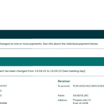 فایل PDF صورت‌حساب رسمی بانک SEB سوئد برای وریفای حساب و اثبات آدرس