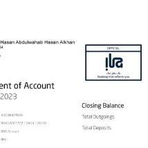 فایل PDF قبض برق رسمی کشور کویت از وزارت برق و آب برای وریفای و اثبات آدرس