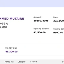 فایل PDF صورت‌حساب بانکی رسمی از Alex Bank مصر برای اثبات آدرس و وریفای تراکنش‌های مالی