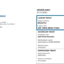 فایل PDF صورت‌حساب رسمی بانک SEB سوئد برای وریفای حساب و اثبات آدرس