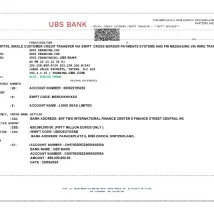 فایل PDF صورت‌حساب رسمی هزینه‌های بانکی از UniCredit اتریش – مناسب برای وریفای آدرس و خدمات قانونی