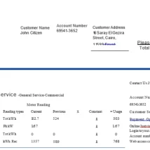 فایل PDF قبض برق رسمی کشور کویت از وزارت برق و آب برای وریفای و اثبات آدرس