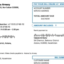 فایل Word قبض رسمی برق بلغارستان – صادرشده توسط CEZ Bulgaria، مناسب برای KYC و اثبات آدرس