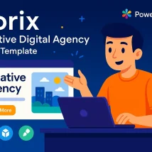 Crypto قالب HTML خلاقانه و سبک برای ساخت پرتفولیوی شخصی یا هنری حرفه‌ای