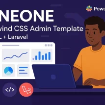قالب Lineone داشبورد مدرن HTML و Laravel با Tailwind CSS