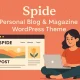 قالب Spide وردپرس – انتخابی سبک و حرفه‌ای برای بلاگ‌نویس‌ها و مجلات محتوایی