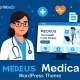 قالب وردپرس Medeus طراحی حرفه‌ای سایت پزشکی با رزرو و فروش