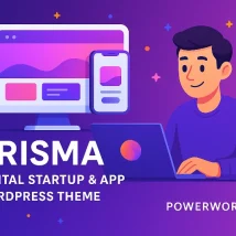 قالب وردپرس Prisma معرفی حرفه‌ای اپلیکیشن با طراحی مدرن و هوش مصنوعی