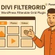 Divi FilterGrid افزونه گرید حرفه‌ای و فیلتر هوشمند مخصوص قالب دیوی