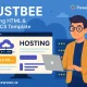 Hustbee قالب HTML سبک برای سایت‌هاستینگ با پشتیبانی از WHMCS