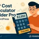 افزونه WP Cost Calculator Builder Pro محاسبه‌گر هزینه و قیمت برای وردپرس