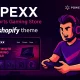 قالب ApexX فروشگاه گیمینگ حرفه‌ای روی Shopify بدون کدنویسی