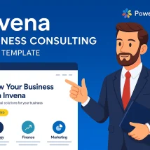 قالب HTML مشاوره Invena انتخابی هوشمند برای شرکت‌های حرفه‌ای