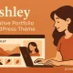 قالب وردپرس Ashley بهترین انتخاب برای سایت نمونه‌کار هنری و خلاقانه
