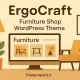 قالب وردپرس ErgoCraft طراحی فروشگاه مبلمان با سبک مینیمال و تجربه سریع