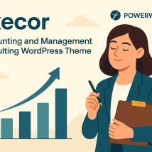قالب وردپرس Execor از دسته قالب‌های مشاوره‌ای و حسابداری حرفه‌ای