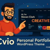 Cvio بهترین قالب وردپرس شخصی برای رزومه، پورتفولیو و فریلنسرها