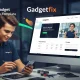 Gadgetfix قالب وب‌سایت تعمیر موبایل و گجت با فرم سفارش آنلاین