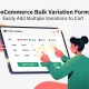 مدیریت حرفه‌ای محصولات متغیر با افزونه WooCommerce Bulk Variation Forms