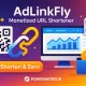 AdLinkFly اسکریپت کوتاه‌کننده لینک با سیستم درآمدزایی تبلیغاتی