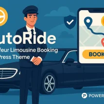 AutoRide قالب وردپرس رزرو لیموزین و خدمات راننده خصوصی با طراحی لوکس