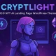 Cryptlight قالب وردپرس لندینگ حرفه‌ای برای ICO، NFT و پروژه‌های AI