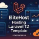 Elitehost قالب لاراول ۱۲ برای سایت‌های هاستینگ و خدمات دامنه