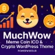 MuchWow قالب وردپرس حرفه‌ای برای میم‌کوین و پروژه‌های کریپتو