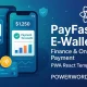 PayFast E-Wallet قالب React برای اپلیکیشن کیف پول دیجیتال PWA