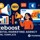 Reboost قالب HTML حرفه‌ای برای آژانس‌های دیجیتال مارکتینگ مدرن