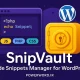 SnipVault افزونه وردپرس برای مدیریت و ذخیره اسنیپت‌های کد