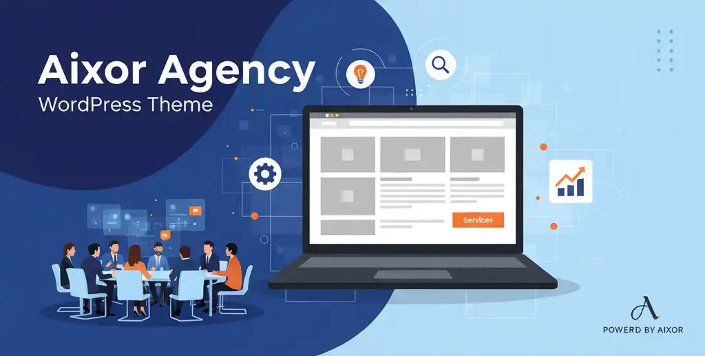 Aixor قالب وردپرس شرکتی برای طراحی سایت آژانس‌ها و کسب‌وکارهای مدرن