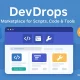 DevDrops مارکت‌پلیس حرفه‌ای برای فروش اسکریپت، کد و ابزارهای برنامه‌نویسی