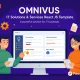 Omnivus قالب React JS برای ساخت سایت‌های خدمات IT و مشاوره فناوری اطلاعات