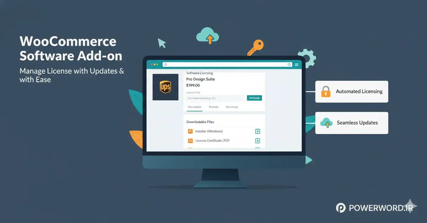 افزونه WooCommerce Software Add-on مدیریت فروش و لایسنس نرم‌افزار در وردپرس