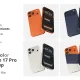 موکاپ iPhone 17 Pro چند رنگ – قالب حرفه‌ای برای نمایش طراحی‌های UI/UX و اپلیکیشن‌ها