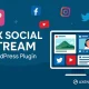 افزونه AX Social Stream برای نمایش فید شبکه‌های اجتماعی در وردپرس