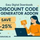 افزونه Easy Digital Downloads Discount Code Generator برای ساخت خودکار کدهای تخفیف در وردپرس