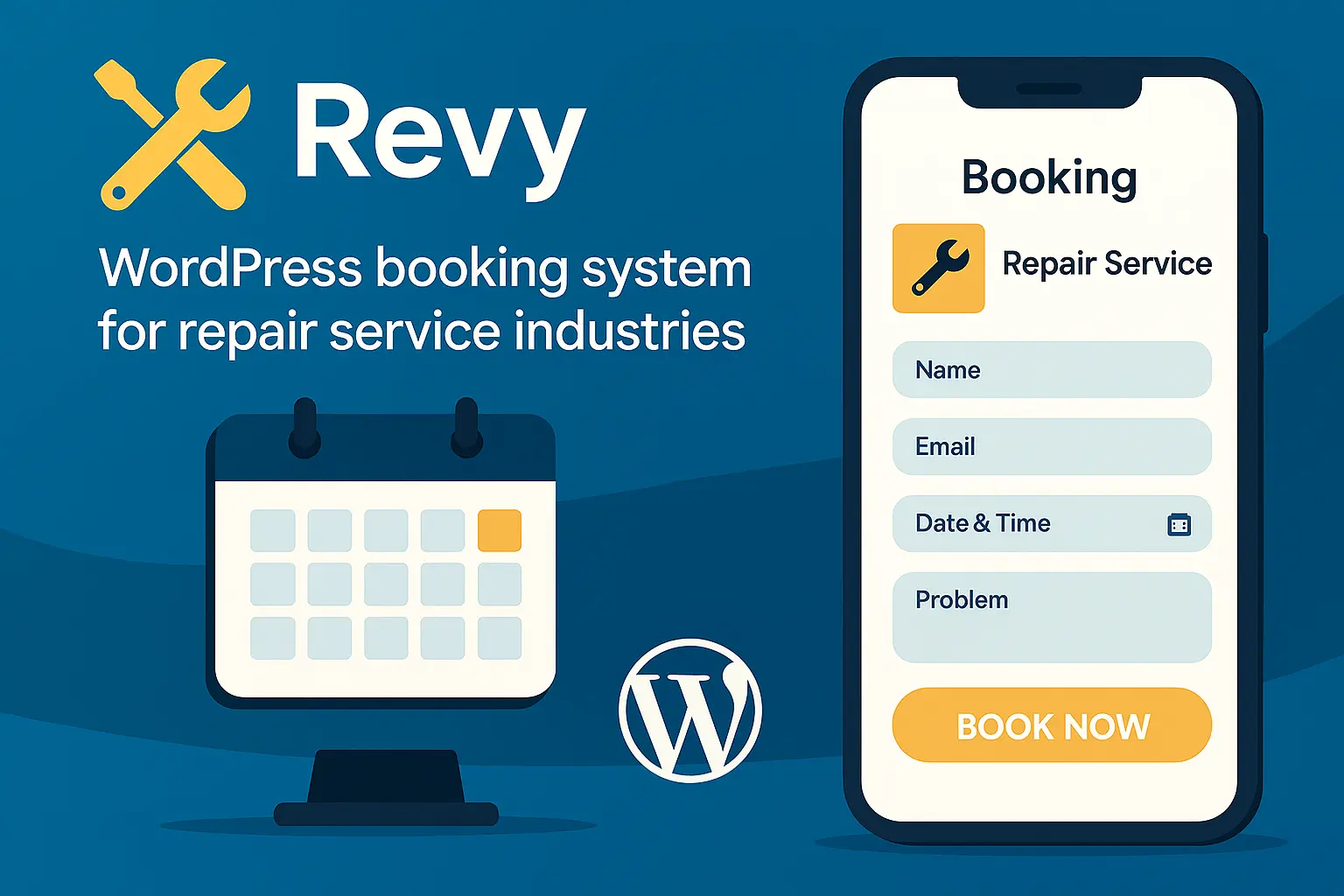 افزونه Revy سیستم رزرو و نوبت‌دهی حرفه‌ای برای خدمات تعمیر