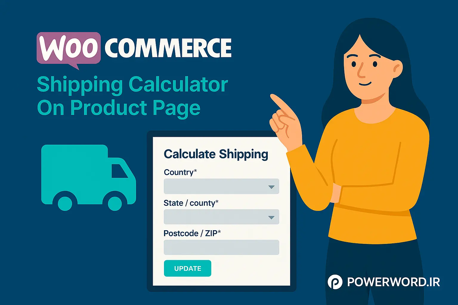 افزونه WooCommerce Shipping Calculator On Product Page برای شفاف‌سازی هزینه ارسال