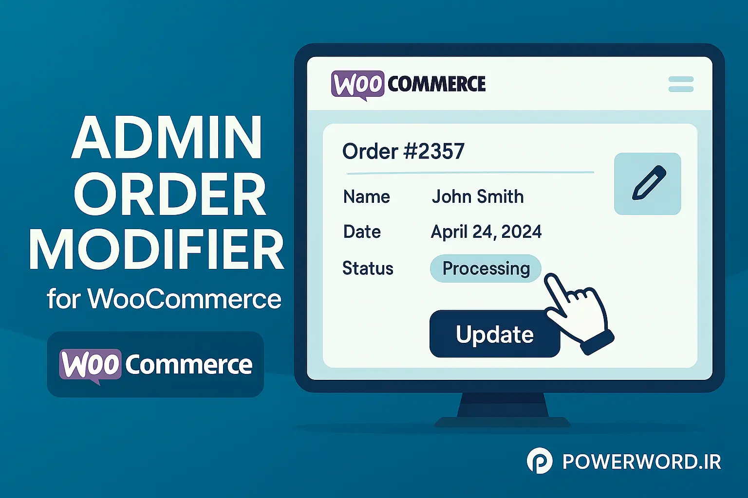 افزونه وردپرس Admin Order Modifier بهترین ابزار ویرایش سفارش‌ ووکامرس