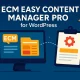 افزونه وردپرس ECM Easy Content Manager Pro برای کنترل محتوا