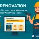قالب Renovation مناسب سایت خدمات تعمیرات و نگهداری منزل با المنتور