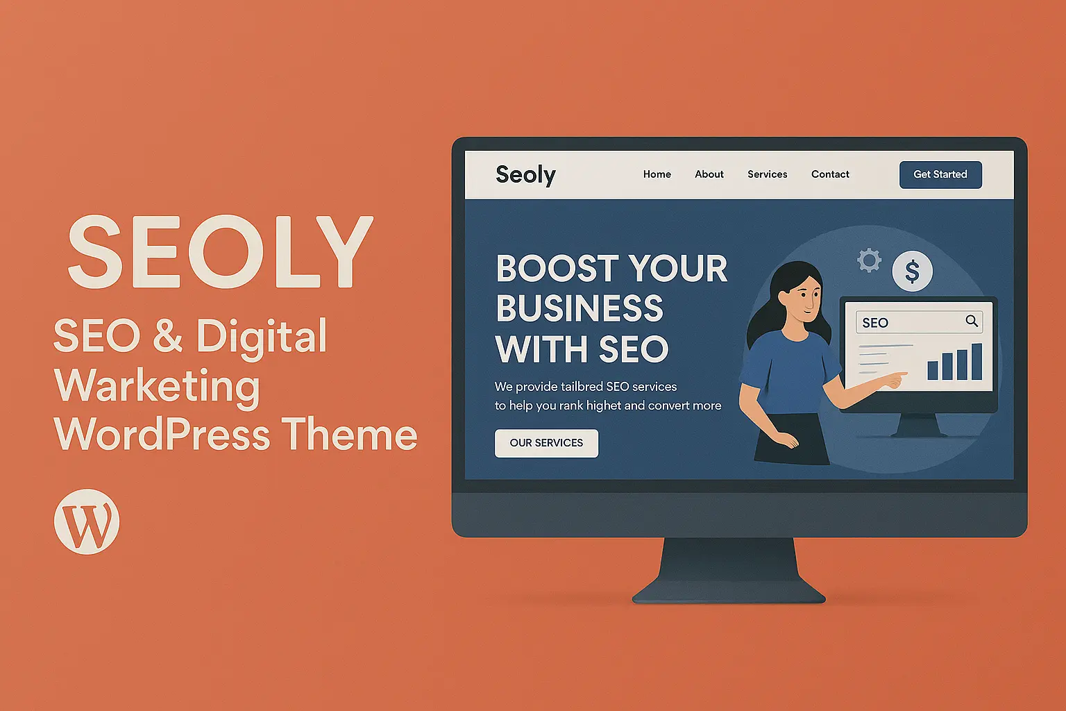 قالب وردپرس Seoly بهترین انتخاب برای سایت سئو