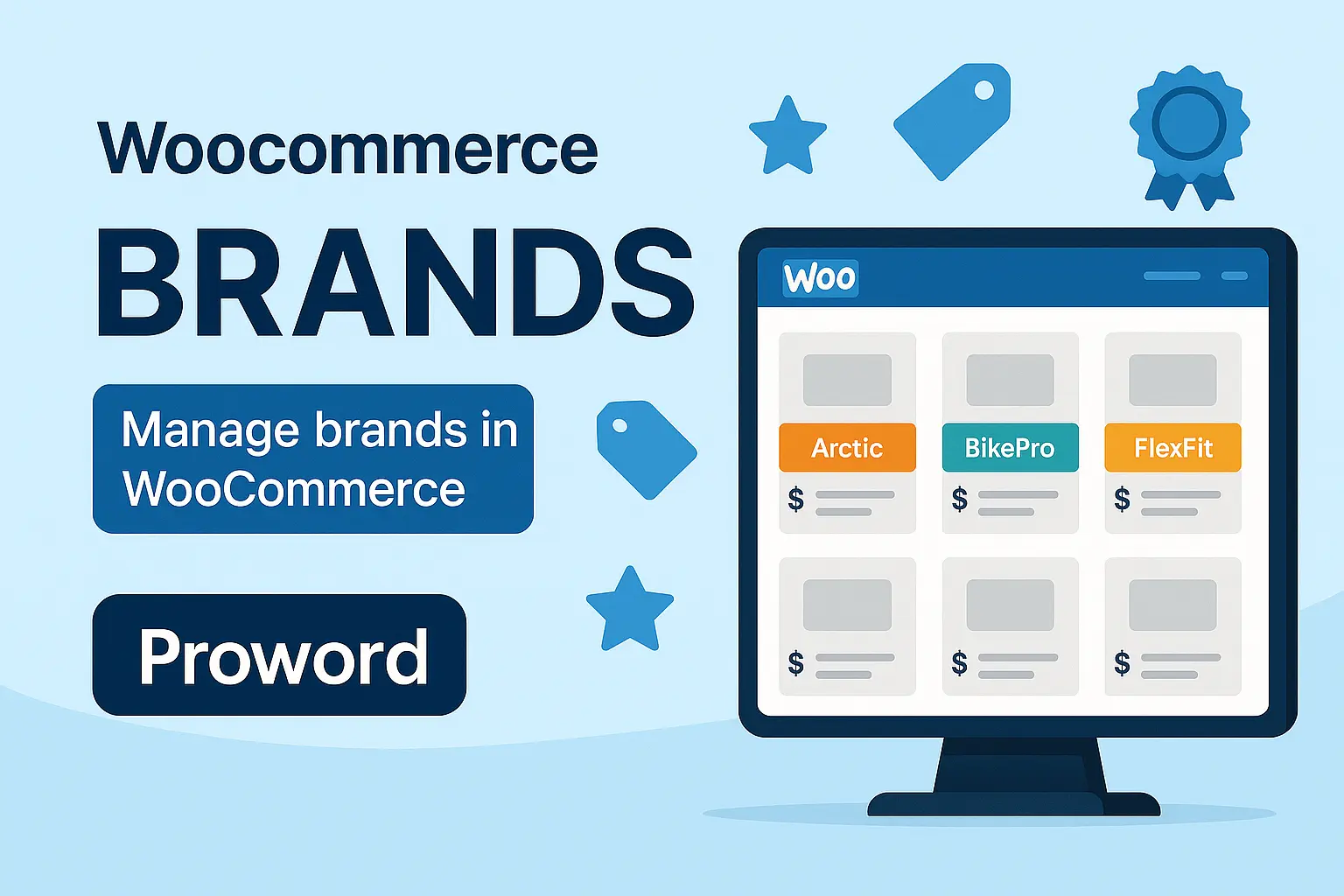 مدیریت برندها در ووکامرس با افزونه WooCommerce Brands by Proword