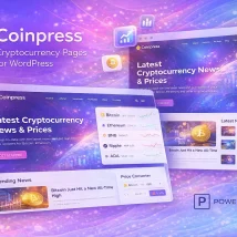 افزونه وردپرس Coinpress برای ساخت صفحات ارز دیجیتال