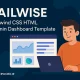 قالب HTML Tailwise برای ساخت داشبورد مدیریتی حرفه‌ای